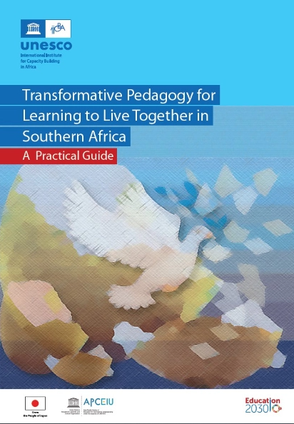 2021-2022 Guide Cover for Transformative Pedagogy for Learning to Live Together in Southern Africa